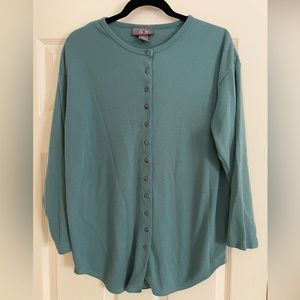 New York Style Co green cardigan size M